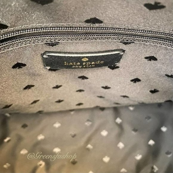 Kate spade shimmy glitter tote shoulder bag black new - Picture 10 of 11